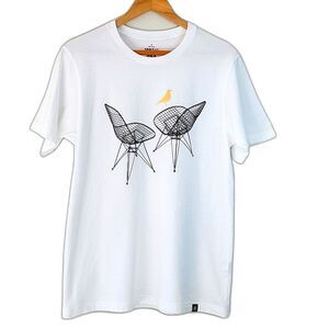 UNIQLO x Eames SPRZ NY Men's Cotton Short Sleeve Wire Chair Graphic T-shirt sz M